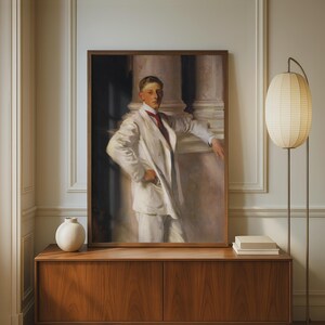 Earl of Dalhousie Sargent Portrait Poster, Dorian Gray Classic Art, Victorian Wall Art