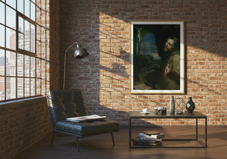 St Francis of Assisi Poster, Barocci Old Master Religious Wall Art, Gothic Catholic