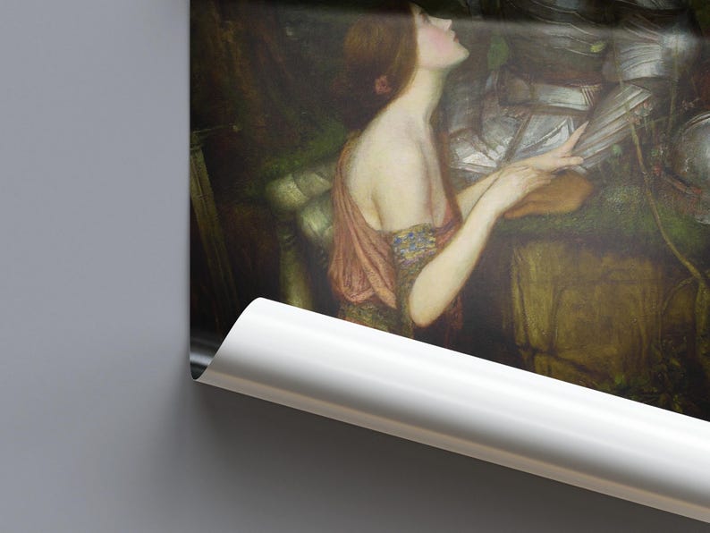 Lamia Print, John William Waterhouse 1905 Pre Raphaelite Wall Art, Keats Knight Painting Poster