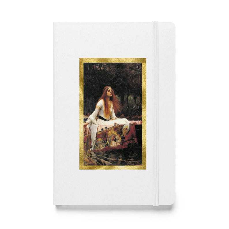 The Lady of Shalott Journal | John William Waterhouse Art | Pre-Raphaelite Hardcover | Gift for Readers and Writers | Dark Academia Notebook