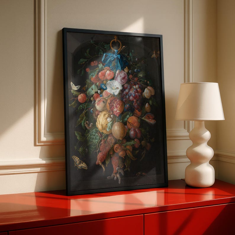 Festoon of Fruit and Flowers by Jan Davidsz de Heem