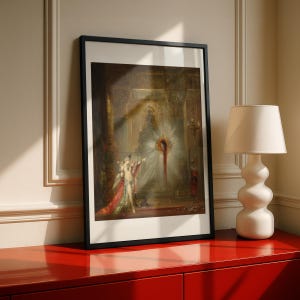 Gustave Moreau The Apparition Art Print, Salome Vision of John the Baptist, Symbolist Gothic
