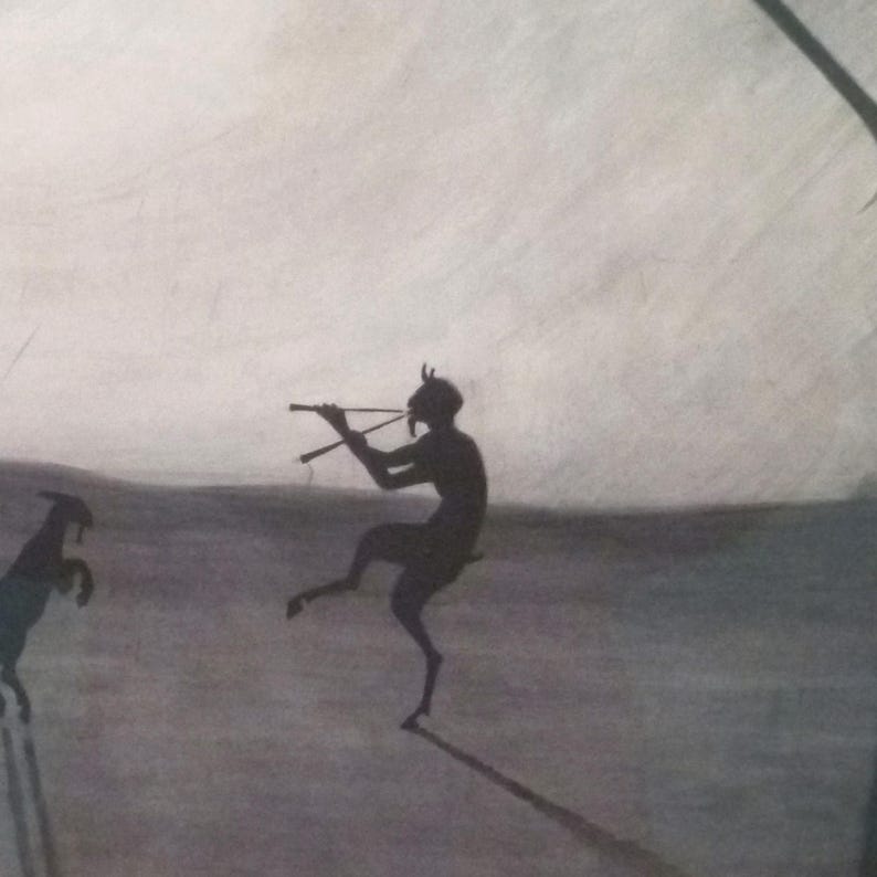 Faun by Moonlight Print, Leon Spilliaert 1900 Dark Romanticism Wall Art, Moody Moon Symbolist Poster