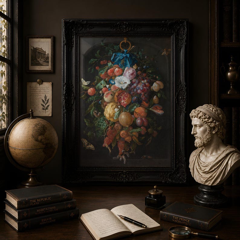 Festoon of Fruit and Flowers by Jan Davidsz de Heem
