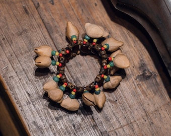 Handmade Ankle & Wrist Shaker Bracelet Set: Indonesian Percussion