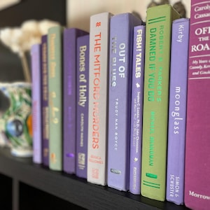 Real Book Router Hideaway: Lavender Hidden Storage Box