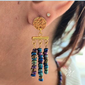 Boucles D'oreilles Pendantes En Péridot Lab-créé Forme Poire - Plaqué Argent, Fait Main En Inde, 2.5 Pouces, Neuf Sans Emballage