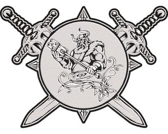 Odin Viking Patch – Norse God Embroidered Back Patch – Nordic Mythology Patch 30x21cm-12x9"