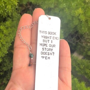 Lesezeichen, dieses Buch könnte enden, aber ich hoffe, Dass Sie mir helfen, ein Kapitel in meiner Geschichte zu schreiben, LehrerGeschenke, Abschlussgeschenke, Natashaaloha