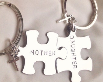 mother daughter keychain etsy
