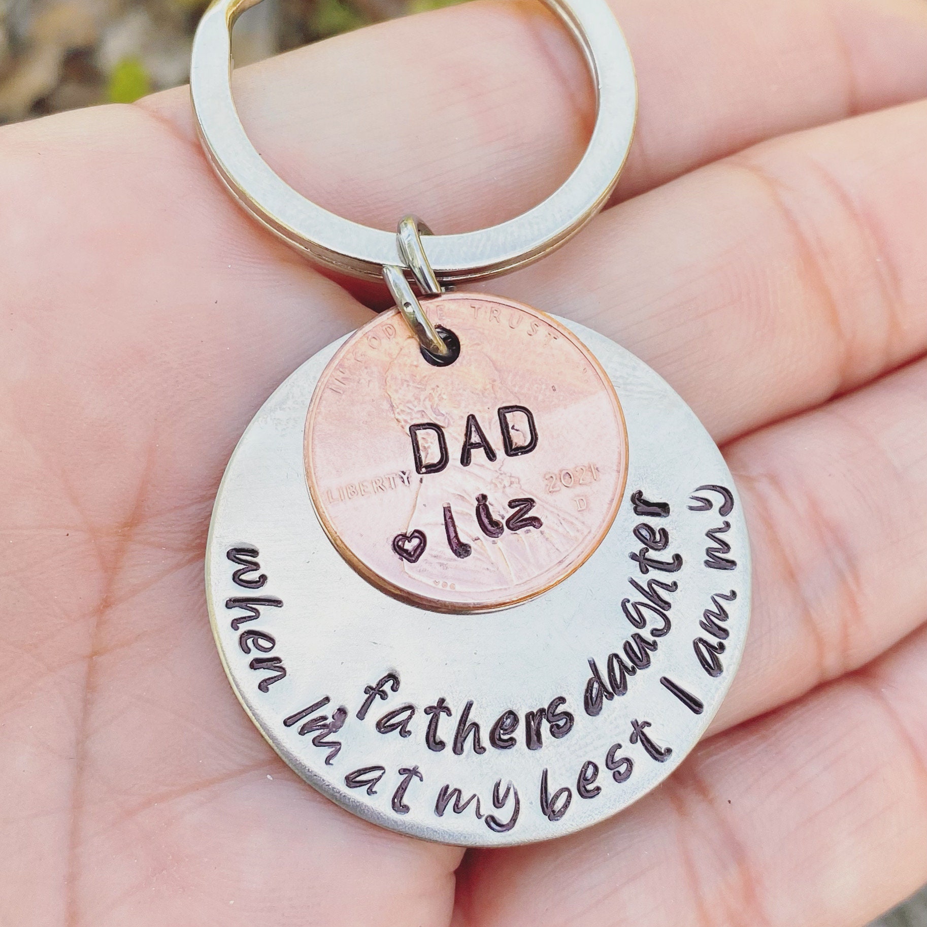 Personalized Gifts For Dad Birthday Gifts For Him Keychain Etsy
