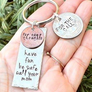 A Penny For Your Thoughts, Graduation Gifts, Graduation 2024, Have Fun Be Safe Call Your Mom, Penny Gifts Graduation, Graduation keychain