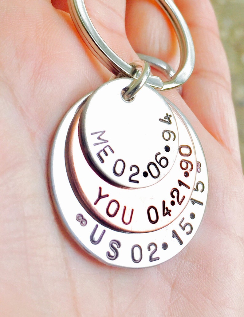 Personalized Gifts For Him,Me You Us Personalized Keychain, Valentine Gifts For Him, key chain, mens gifts, dad key chain, natashaaloha, Dad image 1