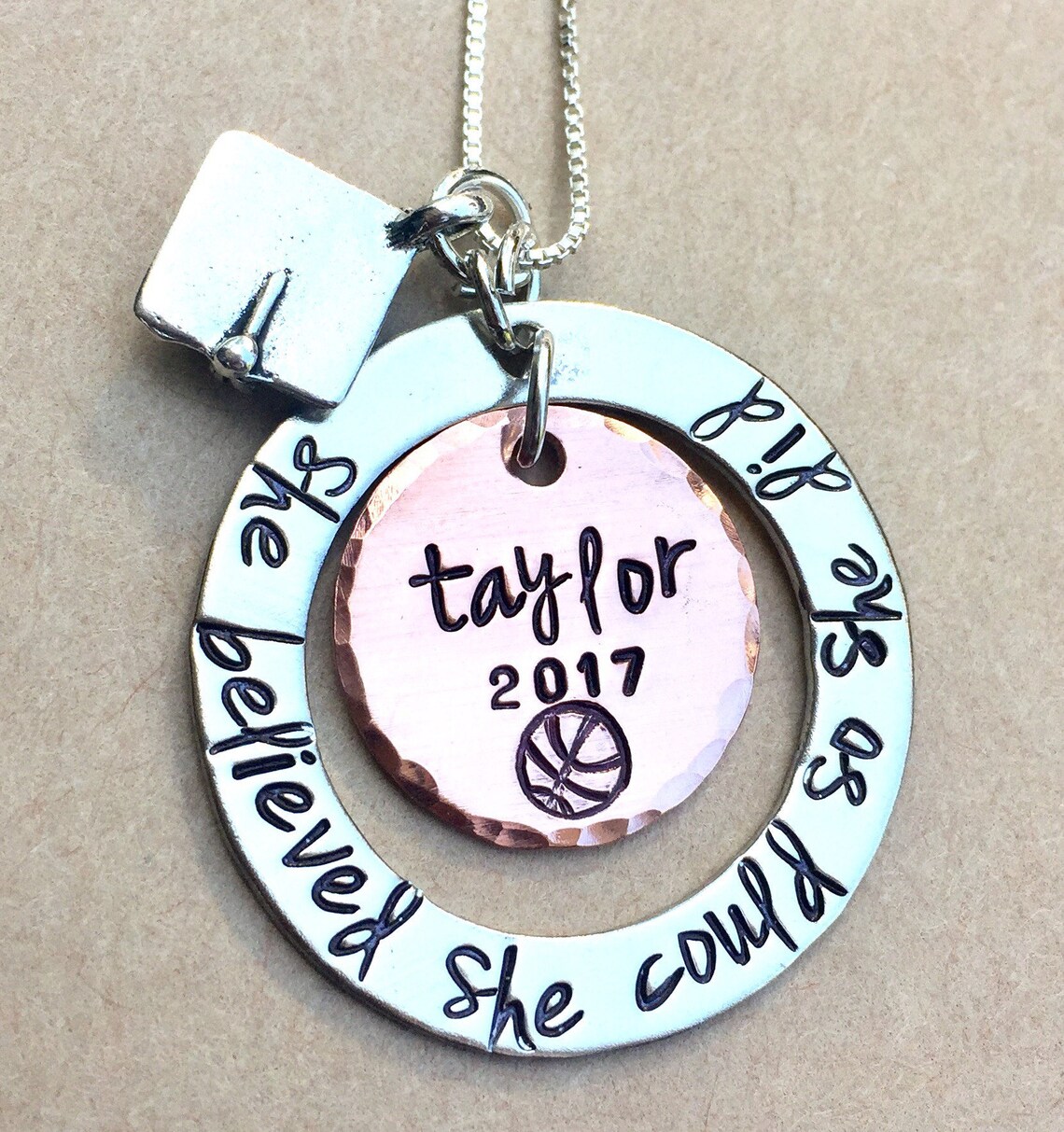 Personalized Graduation Necklace High School Graduation Gift Etsy