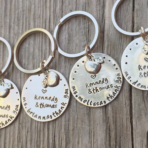 Teacher Gift, teacher gift, thank you gift, teacher appreciation, teacher keychain, personalized gifts, natashaaloha, gifts image 1