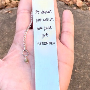 Es wird nicht einfacher, Sie werden stärker, , Danke, dass Sie mir helfen, ein Kapitel in meiner Geschichte, Lehrer Geschenke, inspirierende Geschenke