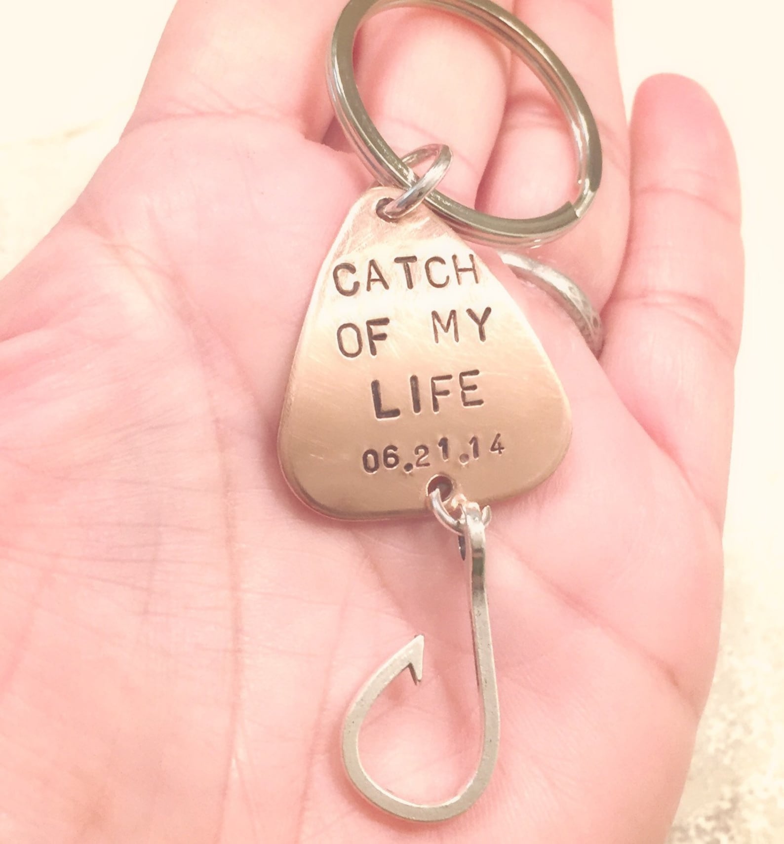 Fishing Lure Keychain for Him Boyfriend Gift Personalized Etsy