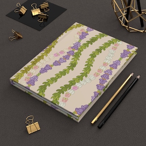 Hawaiian Journal - Lei Pakalana Pikake Lokelani Kronblomma, Brudtärnepresent - Anteckningsbok med eget namn, Hawaiianska presenter, Personlig Journal