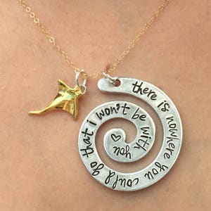 Moana Necklace, Gifts For Mom, Mother's Day Gifts, There Is Nowhere You Could Go That I Won't Be With You, Moana, Necklace , natashaaloha