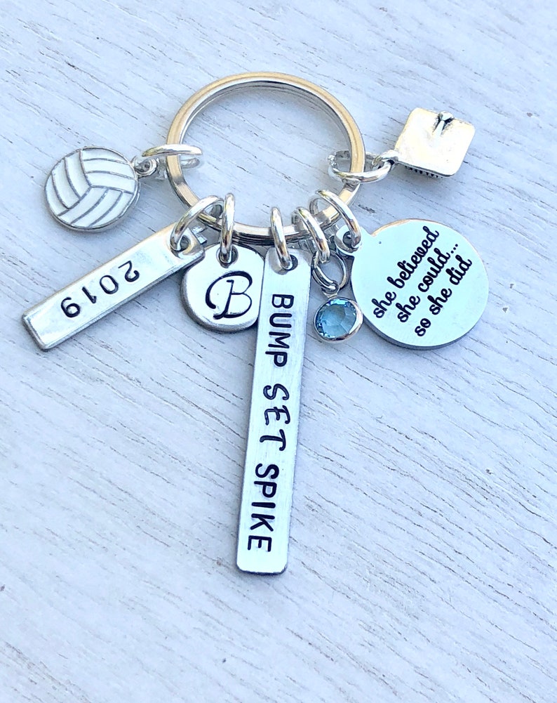 thumbnail image 2 of Raindrops Yellow White Blue Volleyball Keychains Mini Volleyball Themed Design For Enthusiasts 2 of 11
