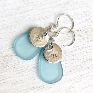 Sea Glass Earrings, Custom Sea Glass Earrings, Hawaiian Jewelry , Beach Earrings, Sea Glass Jewelry, Gifts For Her,  Natashaaloha