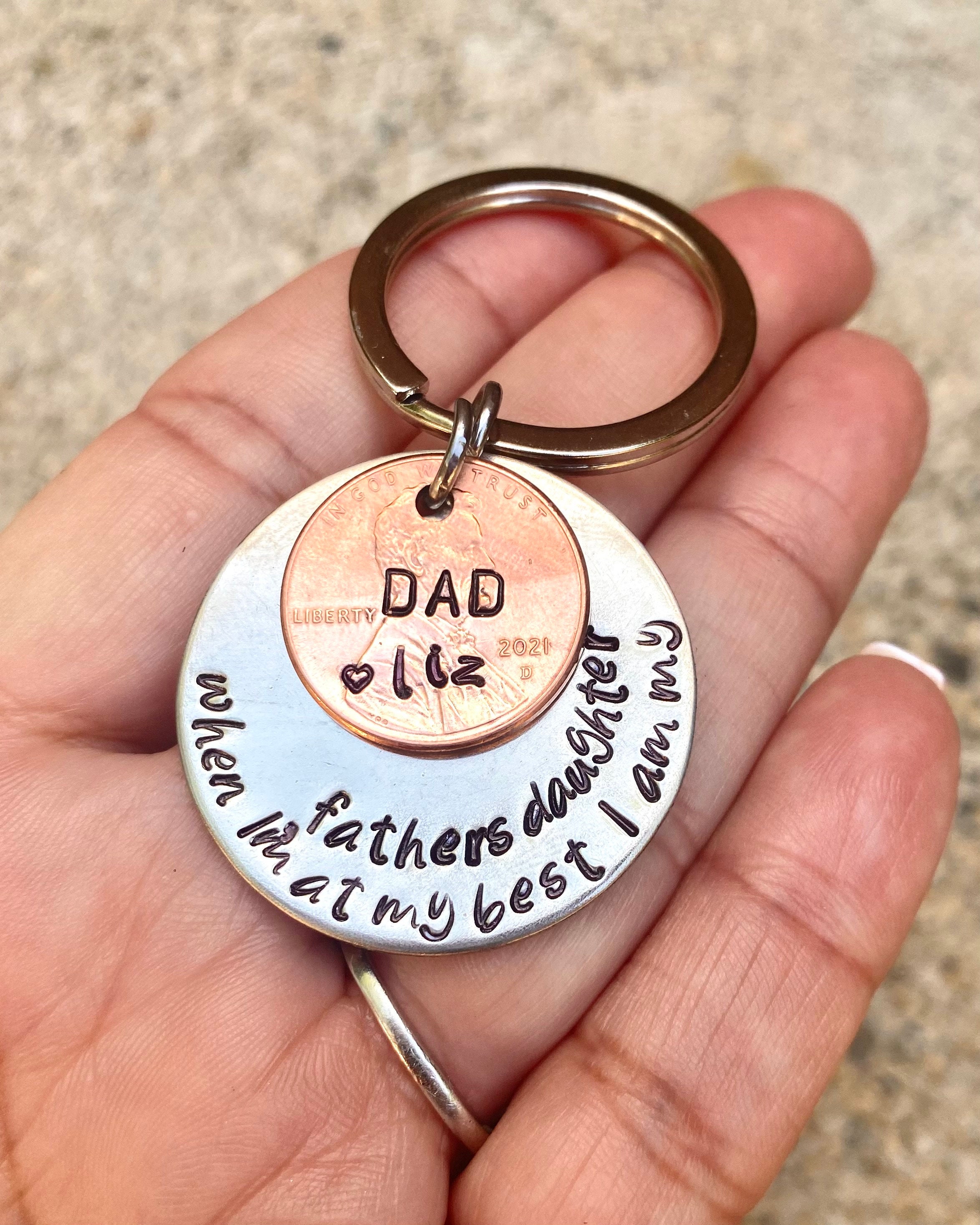 Personalized Gifts For Dad Birthday Gifts For Him Keychain Etsy