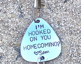 Fishing Lure, Prom, Will You Go To Homecoming, Boyfriend Gift, Father's Day Gift, Personalized Fishing Lure, Fishing, natashaal