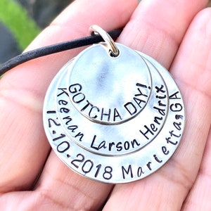 Adoption Gifts, Adoption Jewelry , Gotcha Day Necklace, Adoption Necklace, natashaaloha