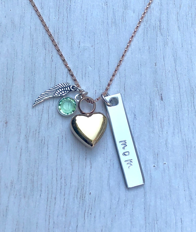 Personalized Urn Necklace , Dad Memorial Necklace, Heart Urn Necklace , Mom Memorial Jewelry, Loss Of Loved One, Sympathy Gift, Natashaaloha image 7