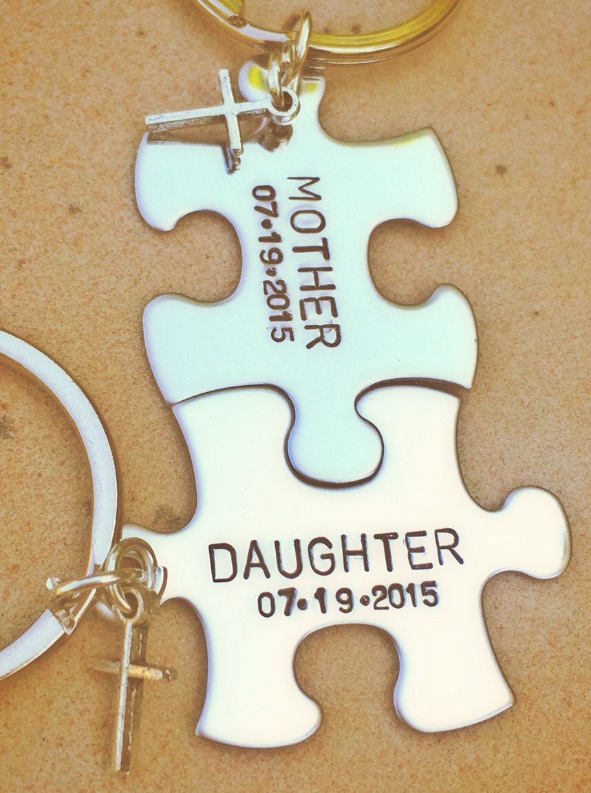 Mother Daughter Gifts Mother Daughter Keychain Boyfriend Etsy