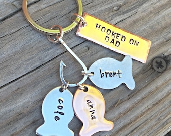 Gifts For Dad, Valentine Gifts For Dad,  Fishing Gifts For Dad,Fishing Keychain,Our Best Catch Dad, Fish Keychain, natashaaloha