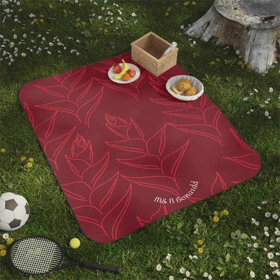 Hawaiian Picnic Blanket Perfect for a Beach Trip, Travel, or