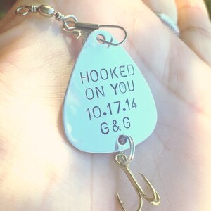 Personalized Fishing Lure, Hand Stamped Fishing Lure, Fishing, Metal Fishing Lure, Gifts For Men, Gifts For Dad, Christmas,  natashaaloha