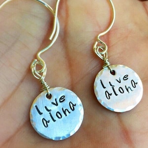Aloha Jewelry, Earrings, Sterling Silver Earrings, Hawaiian Earrings, Live Aloha Jewerly, Wedding Earrings, Hawaiian Wedding,