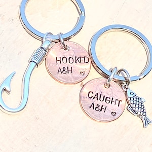 Wedding Gifts, Fishing Keychain, Anniversary Gifts, Natashaaloha, His And Hers, Boyfriend Gift, Fishing Keychain, Anniversary For Him
