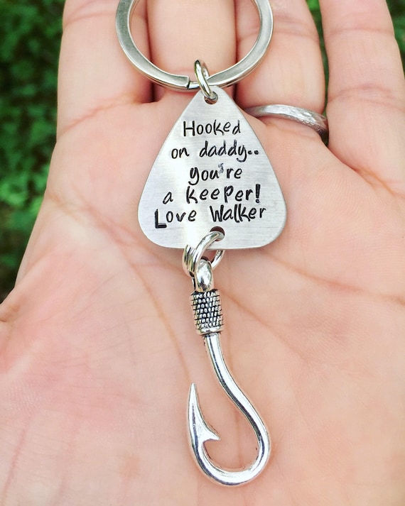 Personalized fishing hotsell keychain