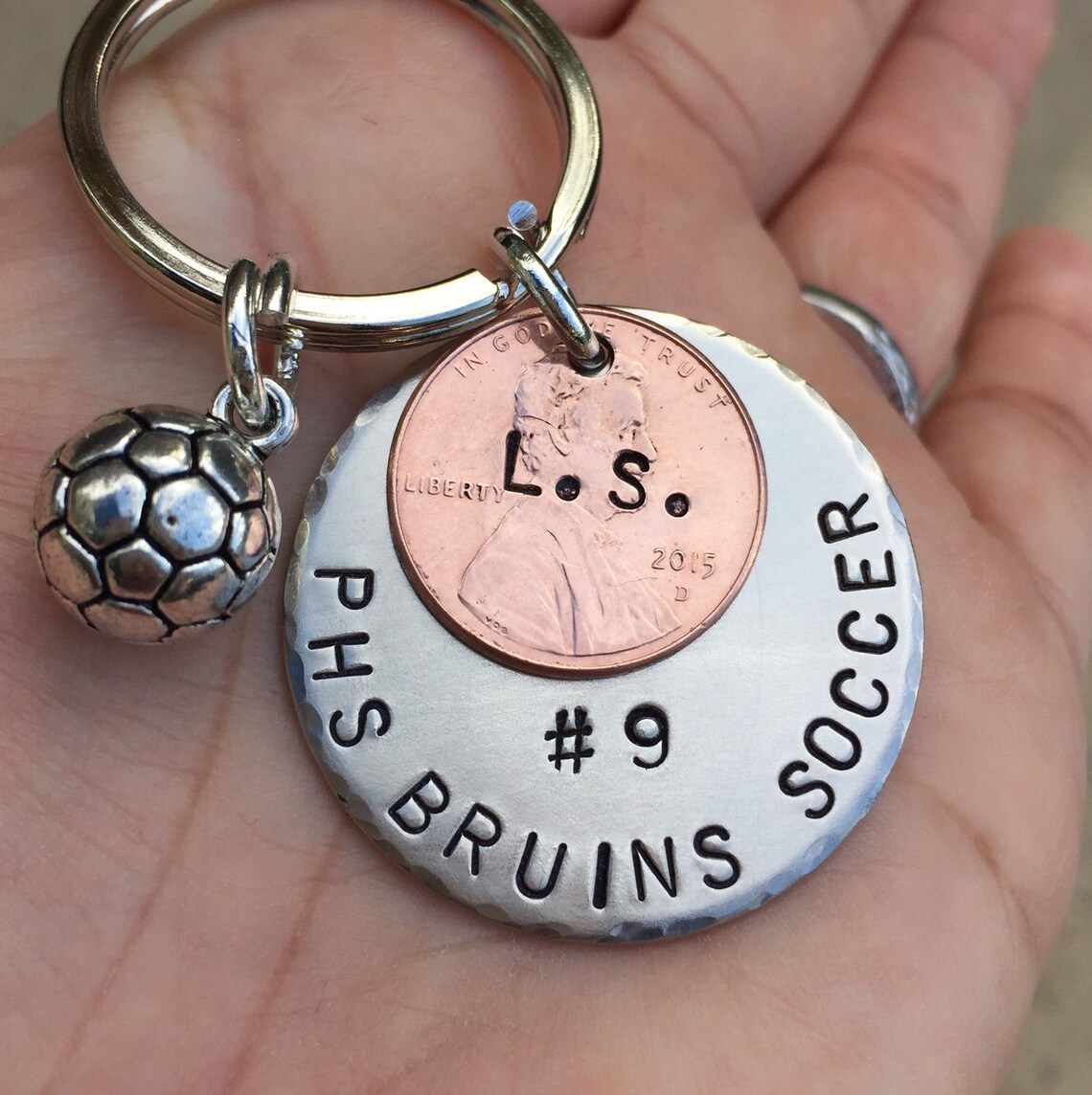 Soccer Gift Sport Team Gift High School Sports Keychain - Etsy