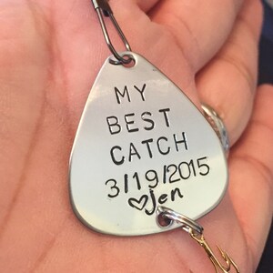 Personalized Fishing Lure,Boyfriend Gift, Gifts For Men,Custom Fishing Lure, Hand Stamped Fishing Lure, Valentine Gifts for Him, Lures