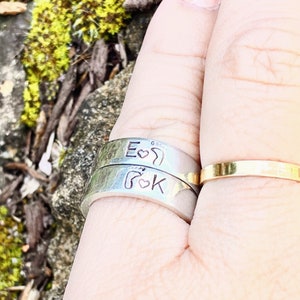 BFF Rings, Friendship Rings, Mother Daughter Ring Set, Mother Daughter Rings, Personalized Rings, Natashaaloha, Ring, Bestie Rings