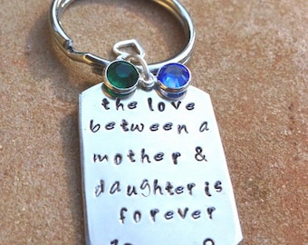 Presentes de Natal personalizados para mãe e filha, o amor entre mãe e filha é para sempre, presente de aniversário para mãe, presente de aniversário
