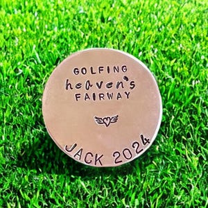 Christmas Golf Gifts For Him, Retirement Gifts For Him, Golf Markers,Memorial Golf Gift,Personalized Golf Markers, Meet Me On The Green