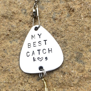 Fishing Lure,Boyfriend Gift, Personalized Fishing Lure, Hand Stamped Fishing Lure,Custom Lures, Father Gift