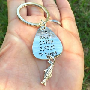 natashaaloha Fishing Keychain, Fishing, Gifts for Him, Boyfriend Gift, Fishing Lure, Birthday Gifts for Him, Personalized Fishing Lure, Me Best Catch