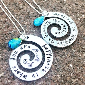 Moana, See the line where the sky meets the sea it calls me, No Telling How Far I&#39;ll Go, The Ocean Is A Friend Of Mine, Moana Necklace