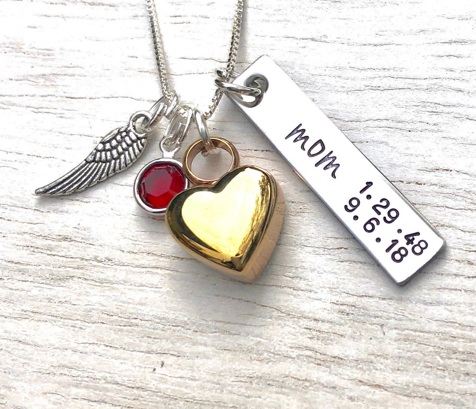 Personalized Urn Necklace Dad Memorial Necklace Heart Urn Etsy