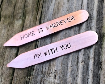 Holiday Gifts For Him, Personalized Gifts For Him, Gifts For Dad, Collar Stay, Personalized Collar Stays, Anniversary Gift, Natashaaloha