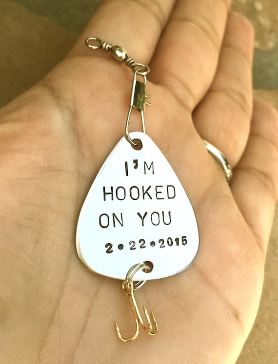 Personalized Father's Day Gifts ,i'm Hooked on You, Fishing Lure, for Him,  Boyfriend Gift, Personalized Fishing Lure, Natashaaloha -  Canada