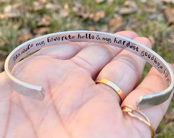 You were my my favorite hello and my hardest goodbye bracelet, Sympathy Gift, Loss of Pet, Memorial Gift Pet, Natashaaloha