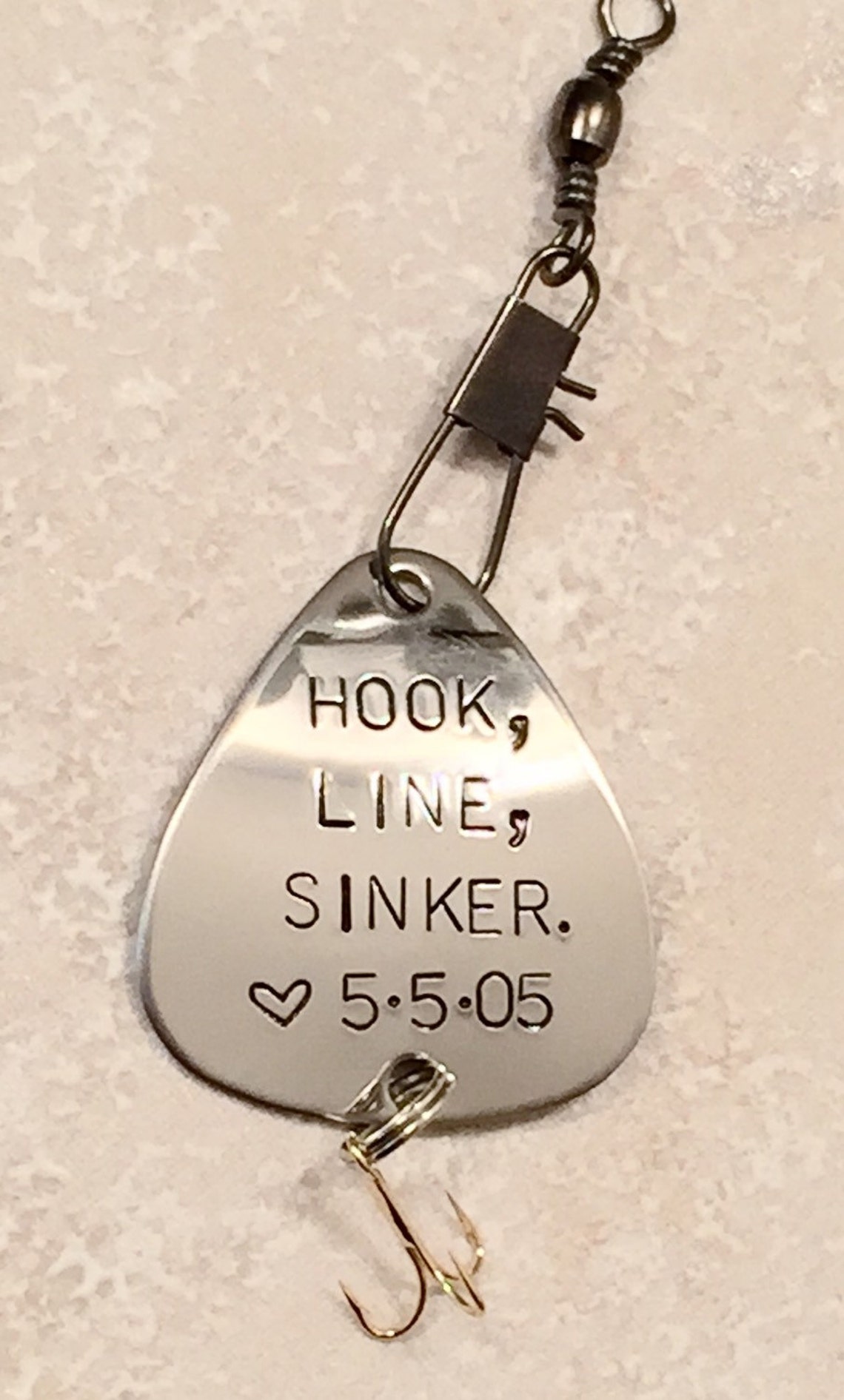 Hook Line and Sinker Fishing Lure Boyfriend Gift Hooked on Etsy