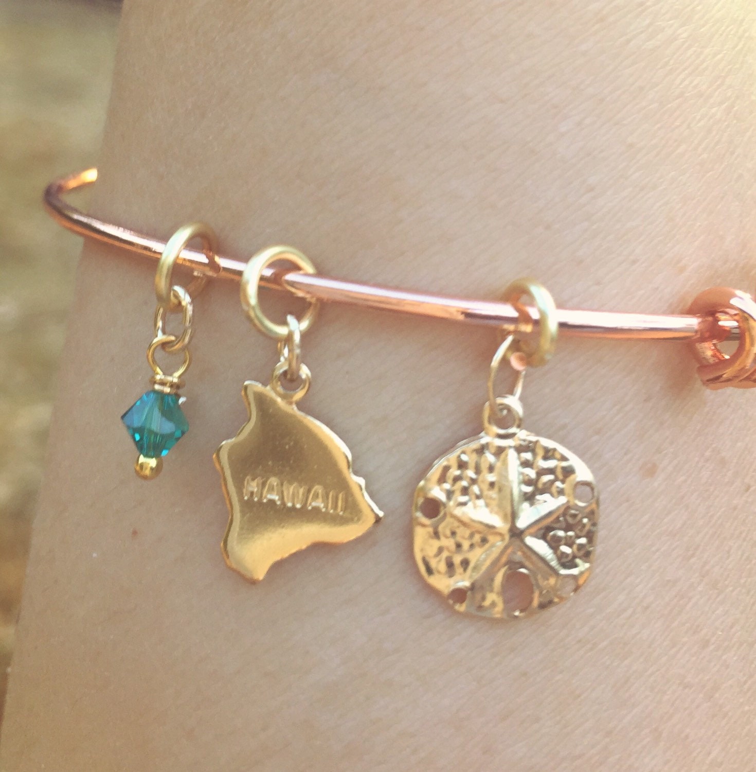 Hawaiian Jewelry Hawaiian Bangle Bracelet Beach Bangle Etsy